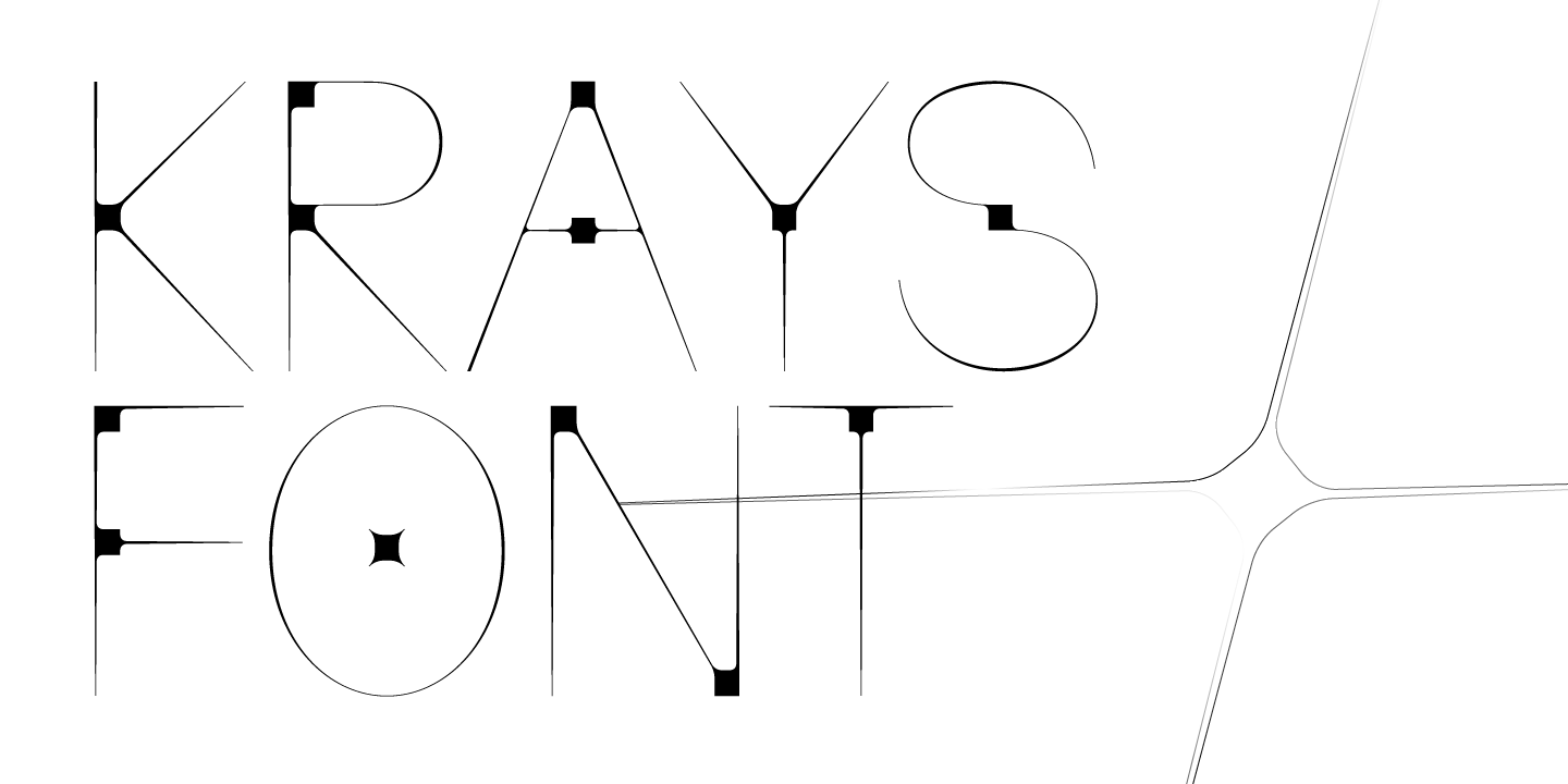Пример шрифта Krays